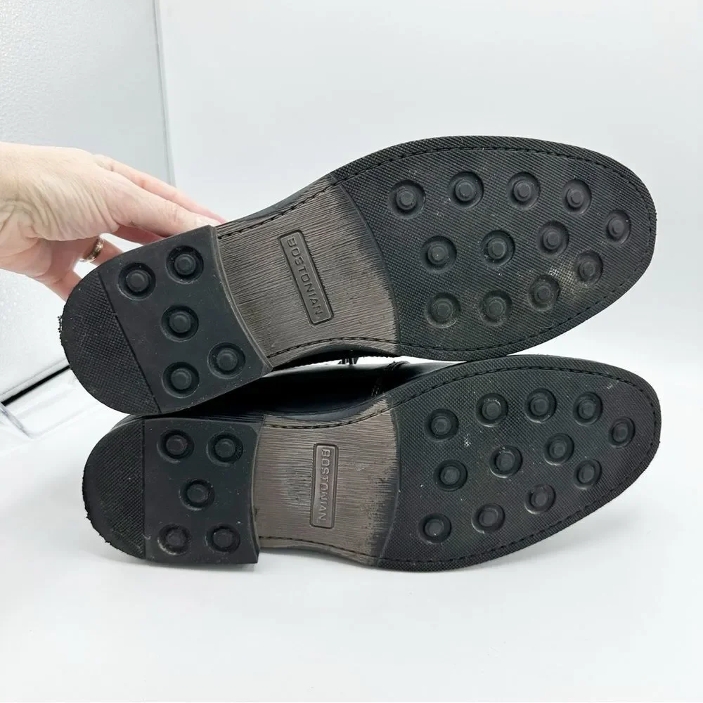 BOSTONIAN Leather Brently Style‎ Chukka Low Boot Shoe BLACK Mens Size 11.5